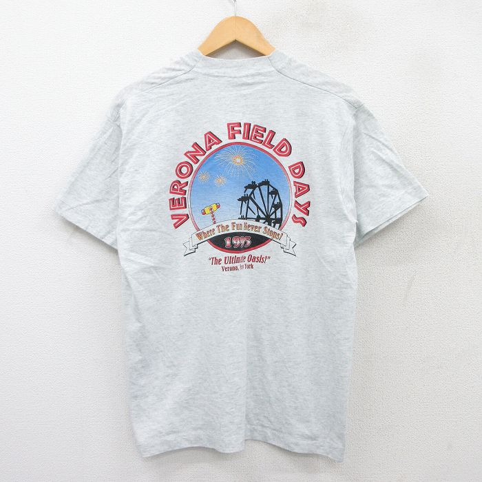 フルーツオブザルーム 90s 半袖Tシャツ VERONA FIELD DAYS グレー L | 古着