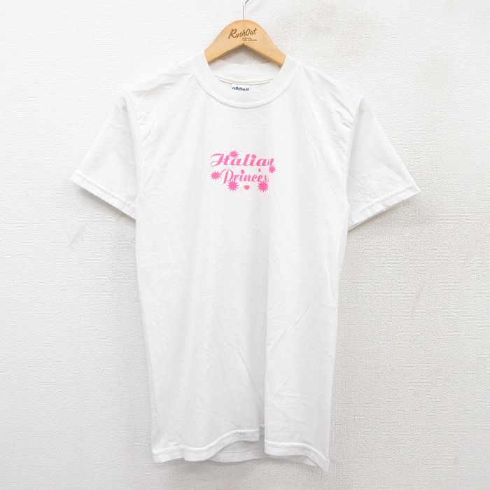 S★古着 半袖 ビンテージ Tシャツ メンズ 00年代 00s Italian Rrincess クルーネック 白 ホワイト 25jul28 中古