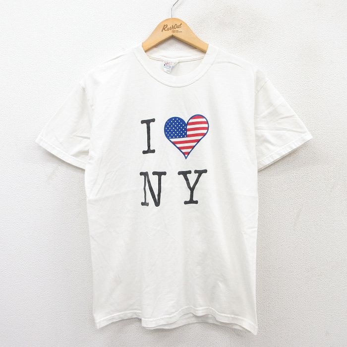 ヘインズ 00s 半袖Tシャツ ニューヨーク ホワイト M | 古着