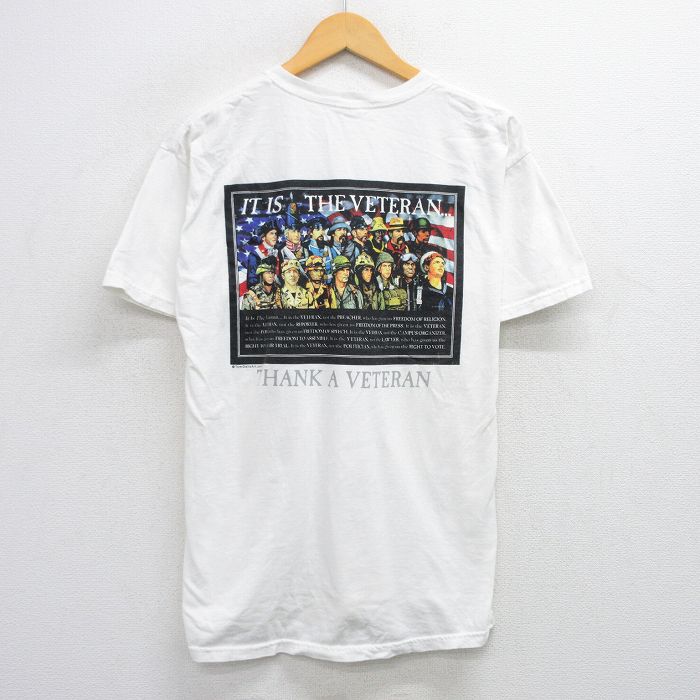00s 半袖Tシャツ VETERAN ホワイト L | 古着