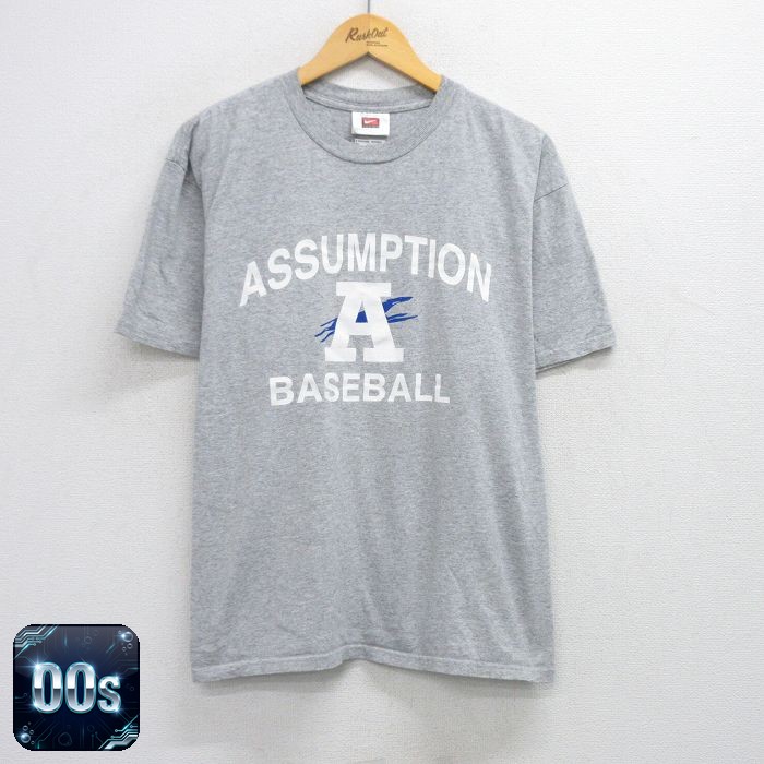 ナイキ 00s 半袖Tシャツ ASSUMPTION グレー XL | 古着