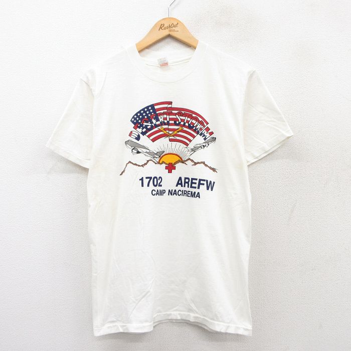 ヘインズ 80s 半袖Tシャツ 湾岸戦争 ホワイト M | 古着