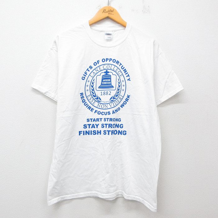 【50%OFF】L★古着 半袖 ビンテージ Tシャツ メンズ 00年代 00s ベル コットン クルーネック 白 ホワイト 25jul29 中古