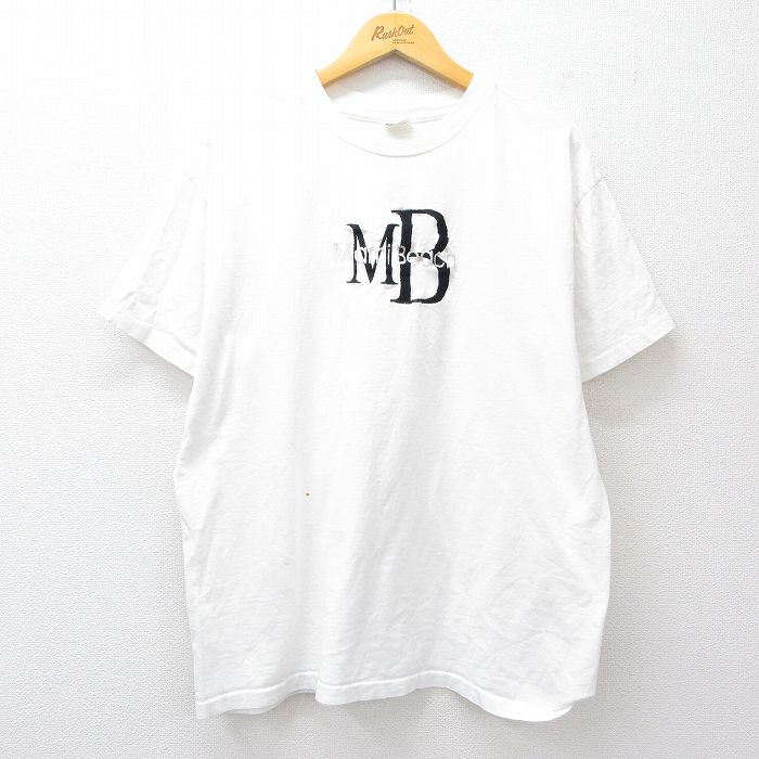 90s 半袖Tシャツ Mami ビーチ刺繍 ホワイト XL | 古着