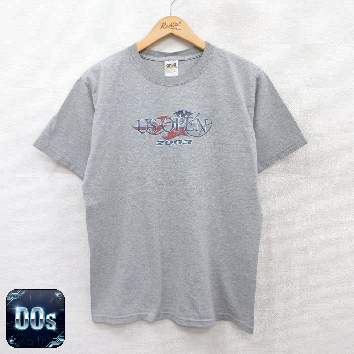 00s 半袖Tシャツ US OPENテニス グレー M | 古着