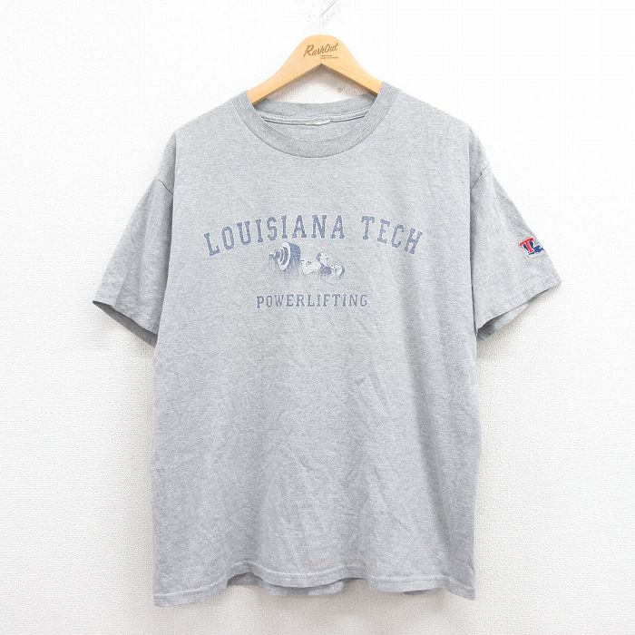 【50%OFF】00s 半袖Tシャツ パワーリフティング グレー XL | 古着