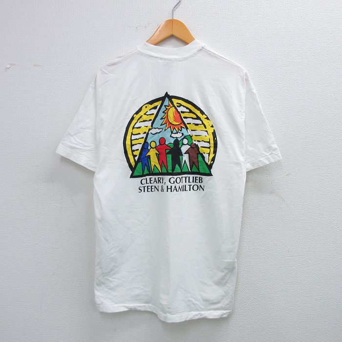 ヘインズ 90s 半袖Tシャツ 棒人間 ホワイト L | 古着