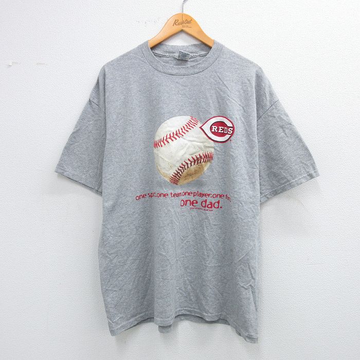 00s 半袖Tシャツ シンシナティレッズプリント グレー XL | 古着