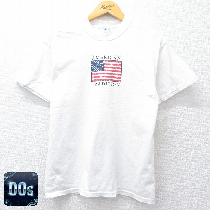00s 半袖Tシャツ 星条旗 ホワイト M | 古着