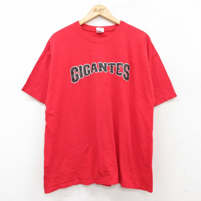 ギガンテス 00s 半袖Tシャツ 3 レッド XL | 古着
