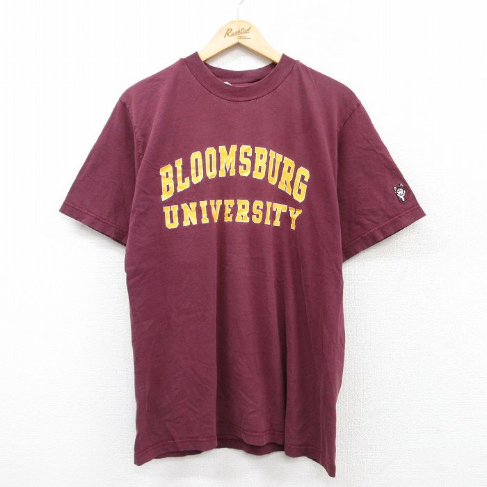 ブルームズ 90s 半袖Tシャツ 大学 バーガンディ L | 古着