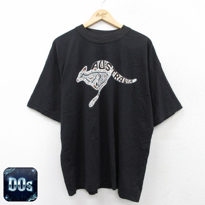 00s 半袖Tシャツ カンガルー ブラック XL | 古着