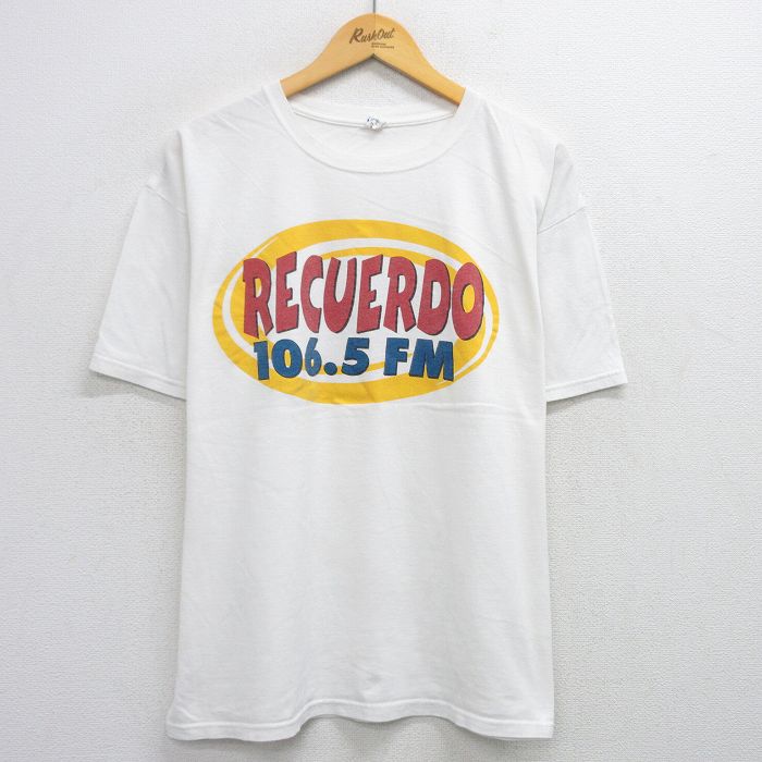 00s 半袖Tシャツ RECUERDO FM ホワイト XL | 古着