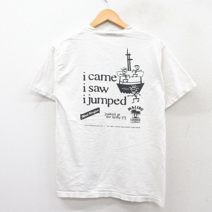 M★古着 ヘインズ Hanes 半袖 ビンテージ Tシャツ メンズ 00年代 00s WILLIAM THORNTON スケルトン コットン クルーネック 白 ホワイト 25aug01 中古