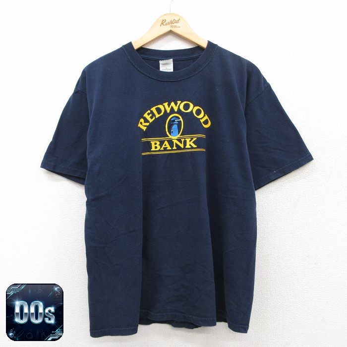 00s 半袖Tシャツ レッドウッドバンク灯台 ネイビー L | 古着