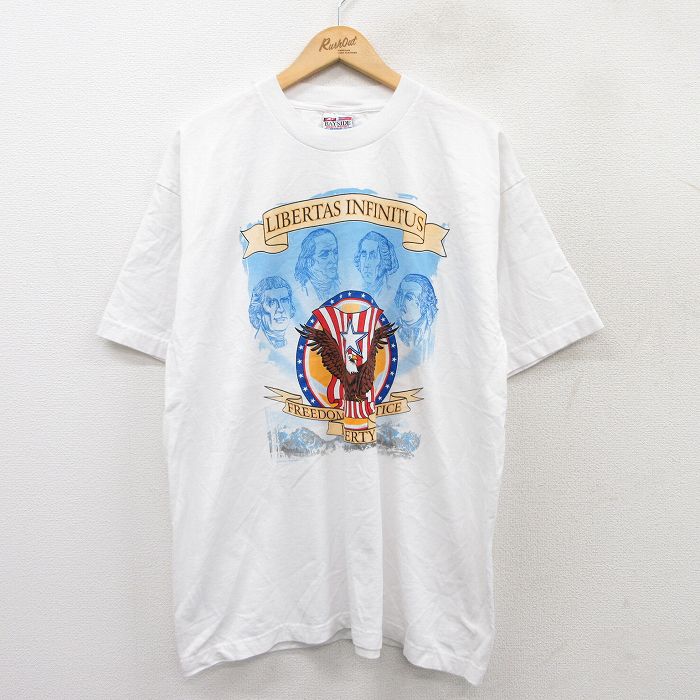 00s 半袖Tシャツ 鳥 ホワイト XL | 古着