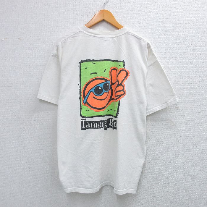 00s 半袖Tシャツ Tanning Bedプリント ホワイト XL | 古着