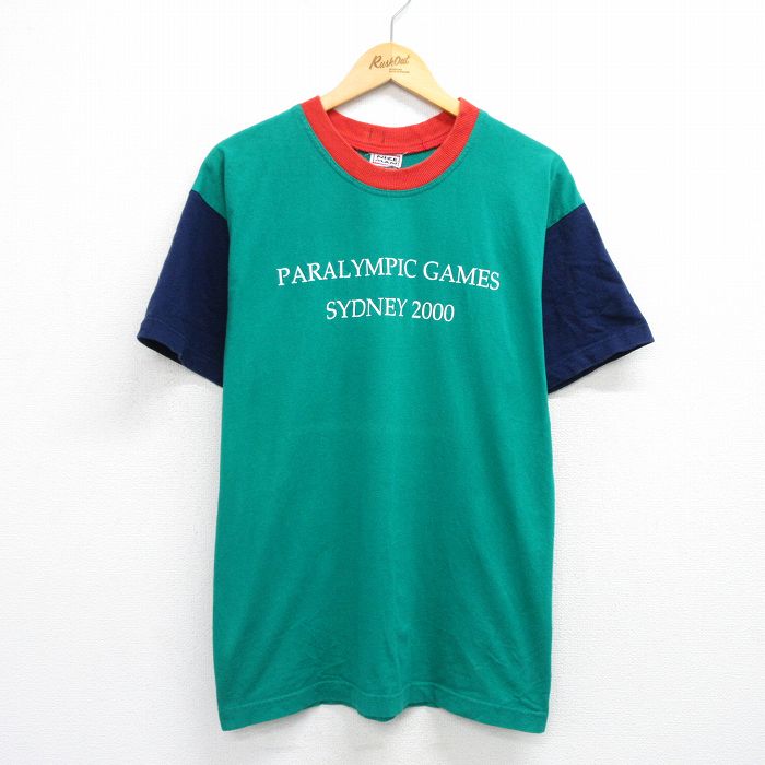 00s 半袖Tシャツ パラリンピック グリーン XL | 古着