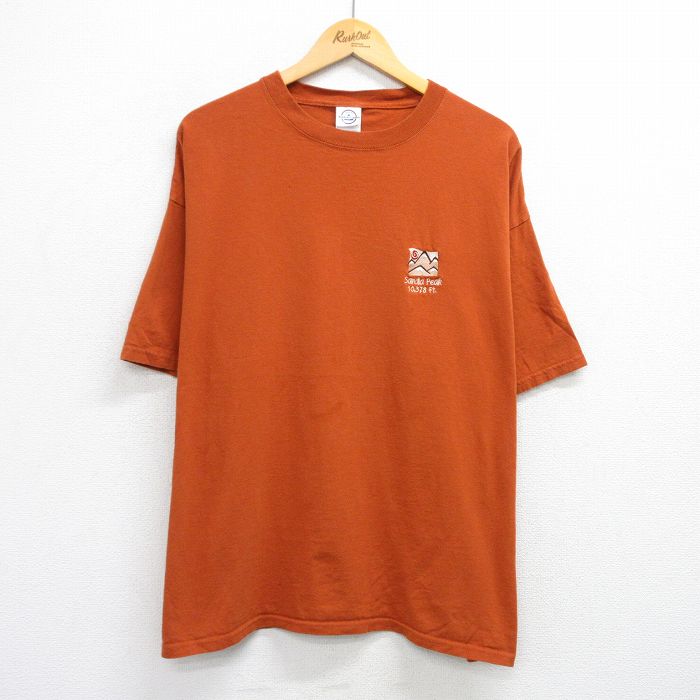 00s 半袖Tシャツ Sandia Peak オレンジ XL | 古着