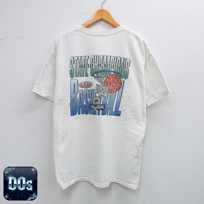 00s 半袖Tシャツ ニュージャージーバスケットボール ホワイト XL | 古着