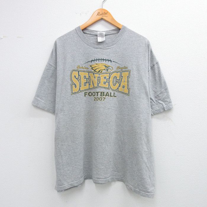 00s 半袖Tシャツ SENECAフットボール グレー XL | 古着