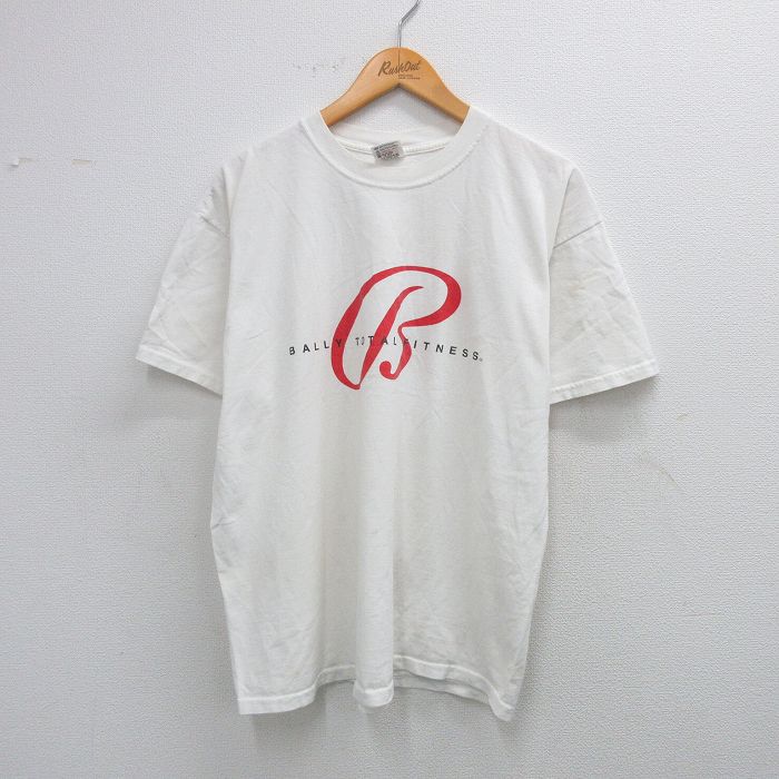 00s 半袖Tシャツ BALLY TOTAL FITNESS ホワイト XL | 古着
