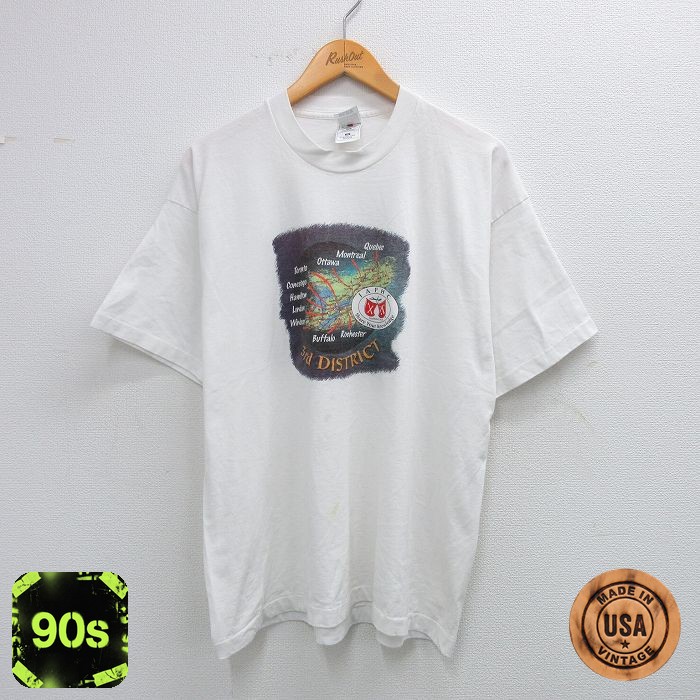 【50%OFF】フルーツオブザルーム 90s 半袖Tシャツ IAPHC ホワイト XL | 古着