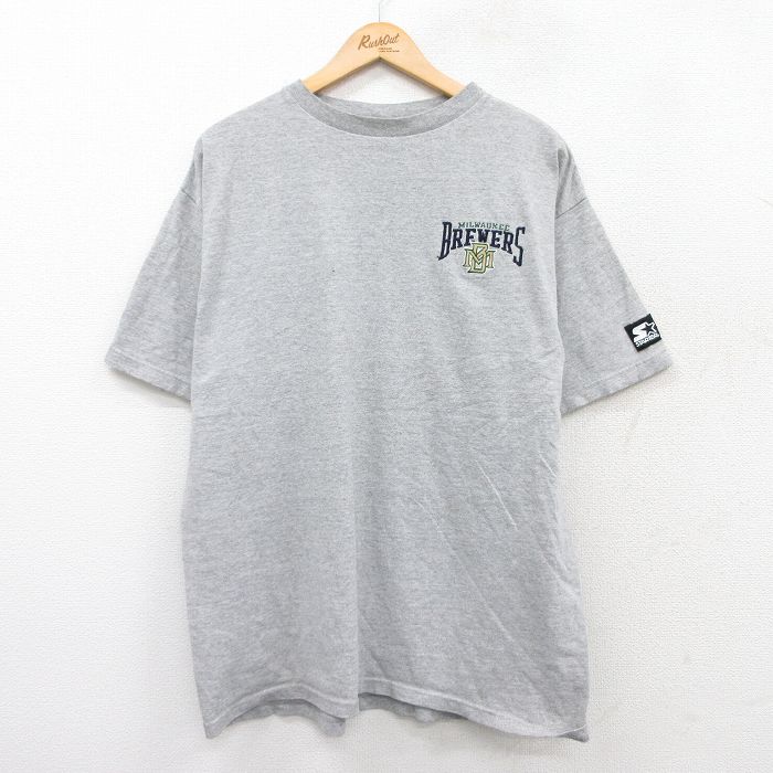 スターター 90s 半袖Tシャツ ミルウォーキーブルワーズ グレー XL | 古着