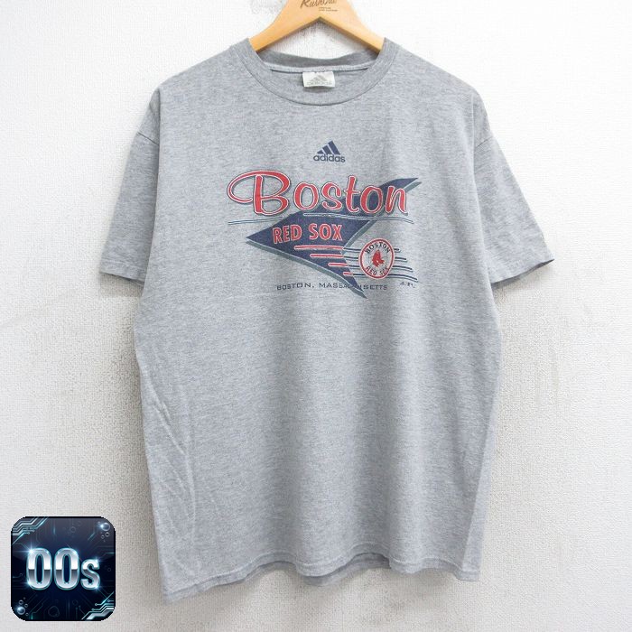 アディダス 00s 半袖Tシャツ ボストンレッドソックス グレー XL | 古着