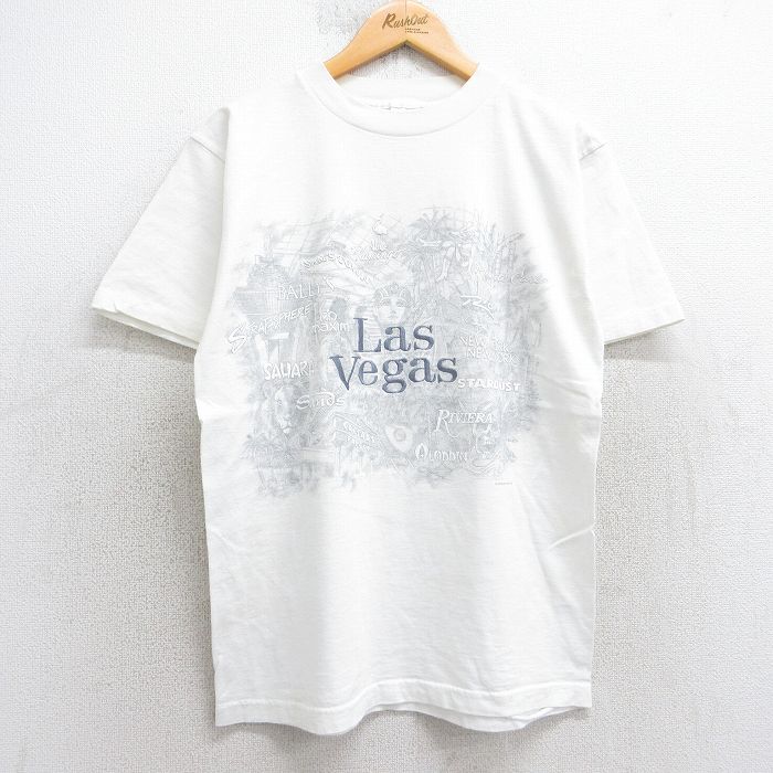 90s 半袖Tシャツ ラスベガス刺繍 ホワイト M | 古着