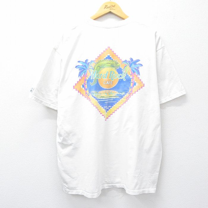 ハードロックカフェ 90s 半袖Tシャツ セントトーマス ホワイト XL | 古着