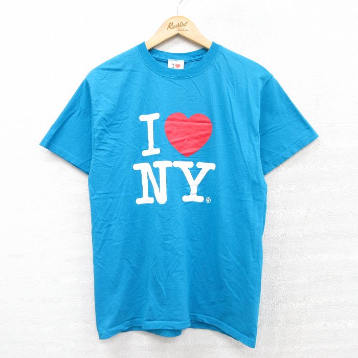 00s 半袖Tシャツ ニューヨーク ライトブルー M | 古着