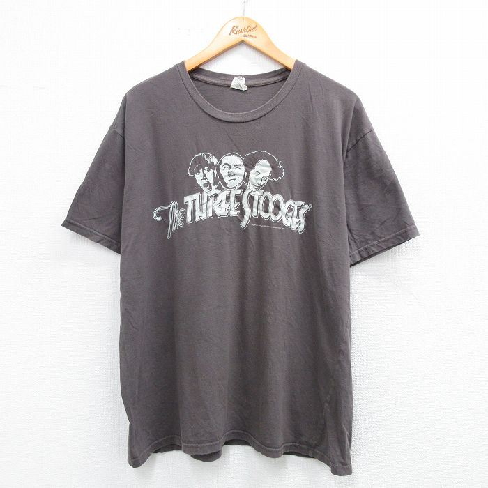 00s 半袖Tシャツ スリーストゥージス グレー XL | 古着