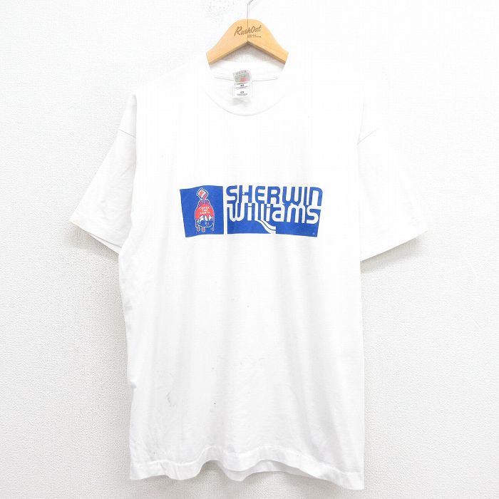 フルーツオブザルーム 00s 半袖Tシャツ シャーウィンウィリアムズ ホワイト XL | 古着