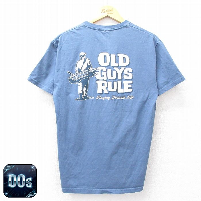 00s 半袖Tシャツ OLD GUYS RULEゴルフ ネイビー M | 古着