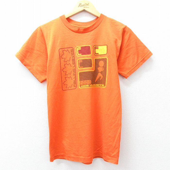 S★古着 フルーツオブザルーム 半袖 ビンテージ Tシャツ メンズ 00年代 00s KIDS KILOMETER FL クルーネック オレンジ 25aug09 中古