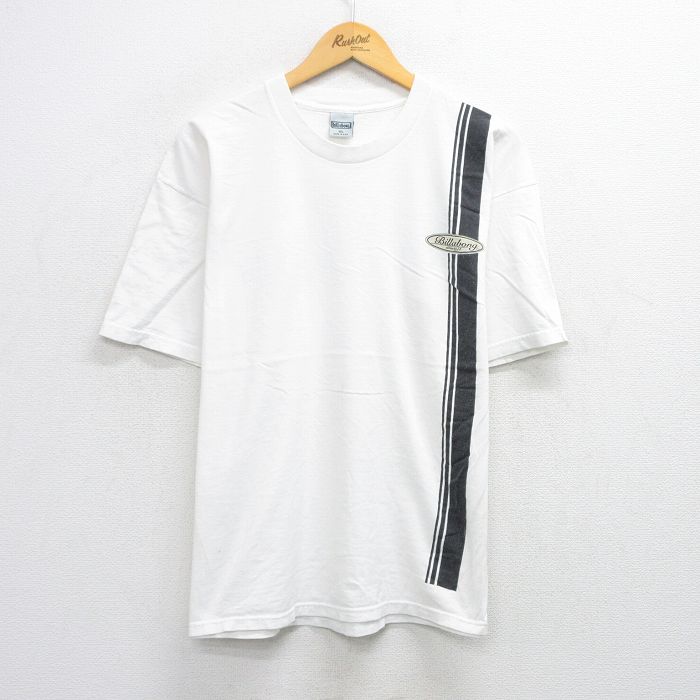 ビラボン 90s 半袖Tシャツ ビッグロゴ ホワイト XL | 古着