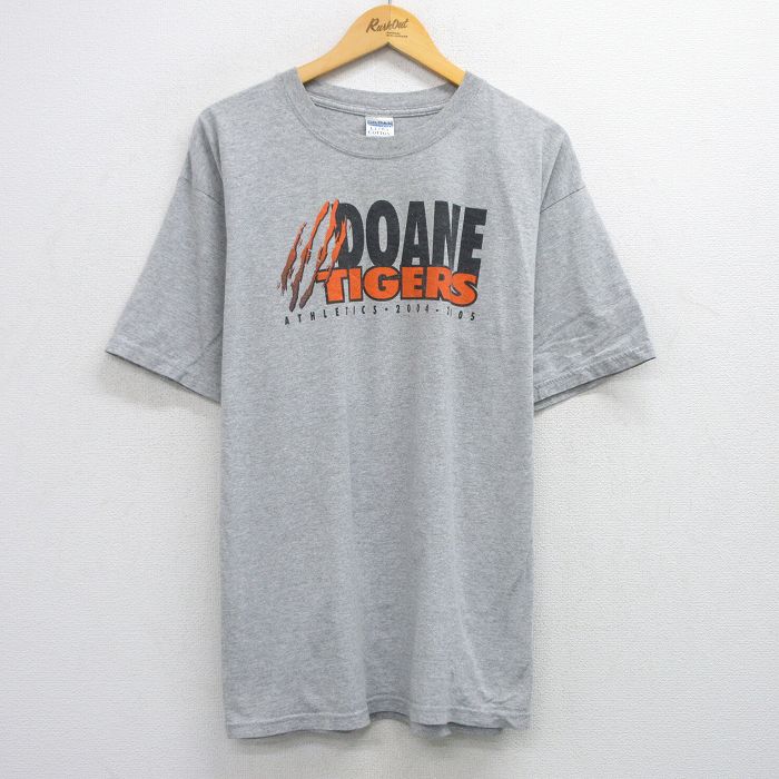00s 半袖Tシャツ DOANE TIGERSプリント グレー XL | 古着