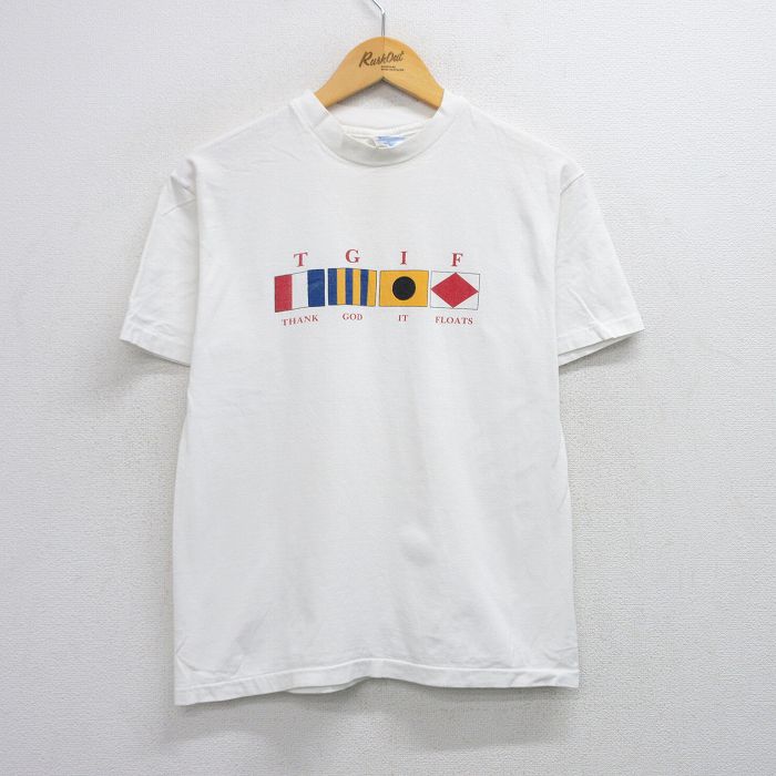 ヘインズ 90s 半袖Tシャツ TGIF ホワイト M | 古着