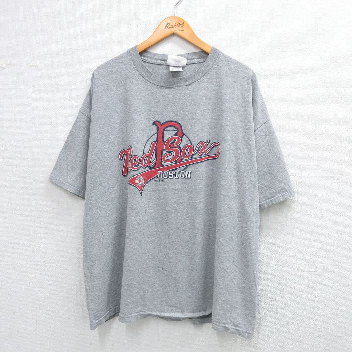 アディダス 00s 半袖Tシャツ ボストンレッドソックス グレー XL | 古着