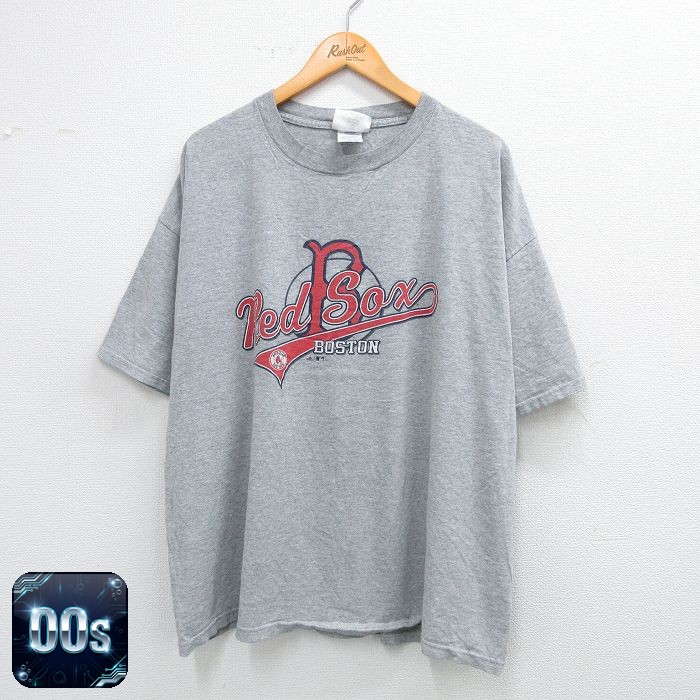 アディダス 00s 半袖Tシャツ ボストンレッドソックス グレー XL | 古着