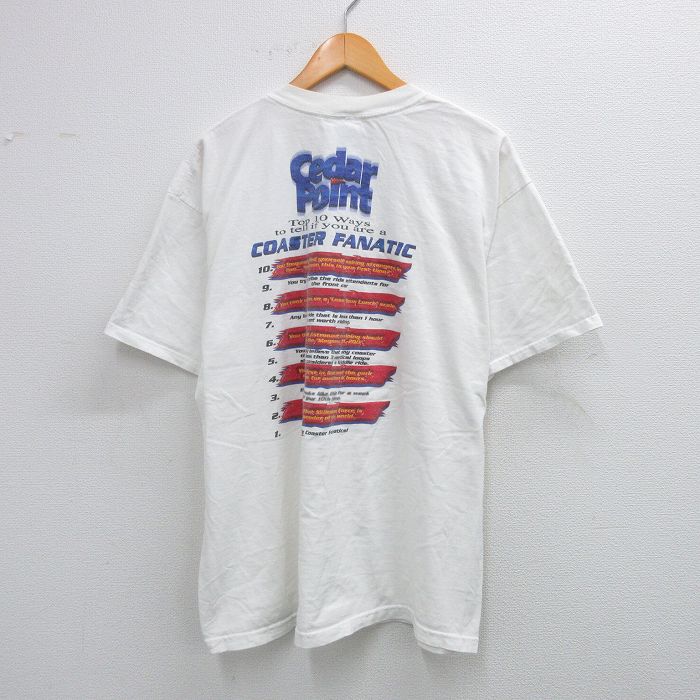 00s 半袖Tシャツ Cedar Point ホワイト XL | 古着