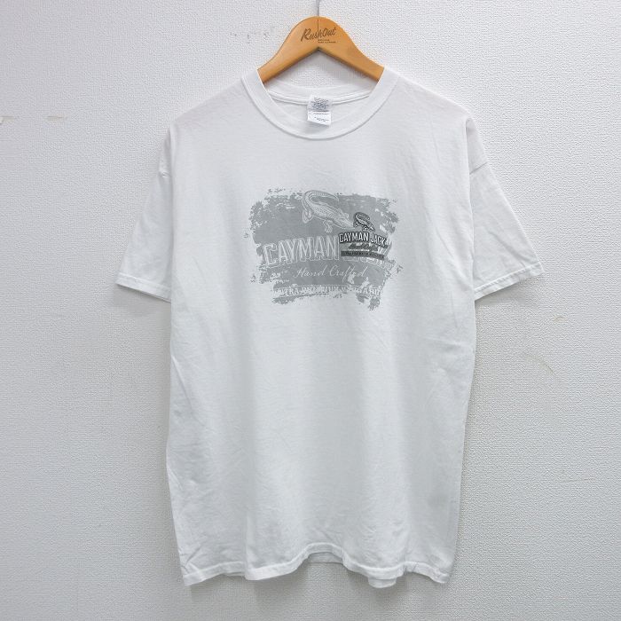 00s 半袖Tシャツ CAYMAN JACK ホワイト L | 古着