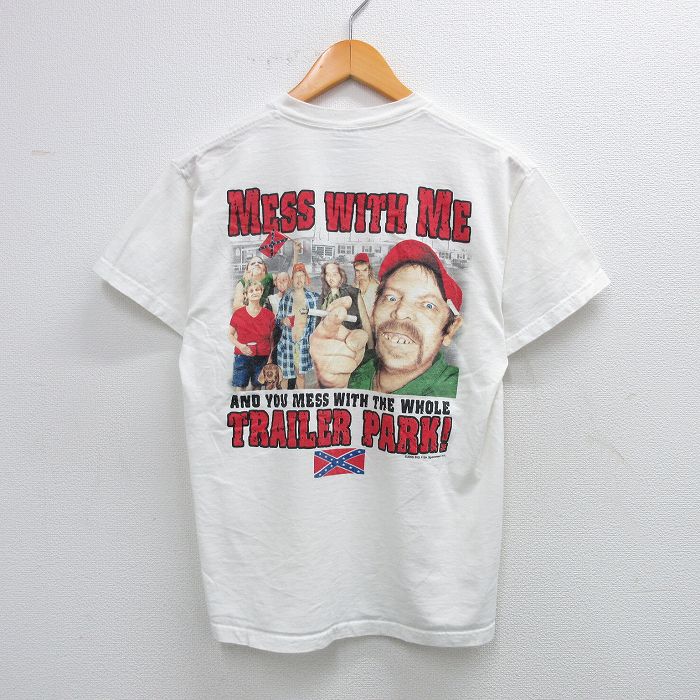 M★古着 半袖 ビンテージ Tシャツ メンズ 00年代 00s ゲーム グランドセフトオート GTA サザンクロス コットン クルーネック 白 ホワイト 25aug19 中古