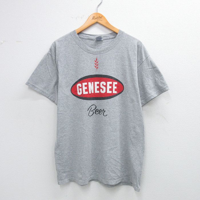 L★古着 半袖 ビンテージ Tシャツ メンズ 90年代 90s ギネスビール クルーネック USA製 グレー 霜降り 25aug19 中古