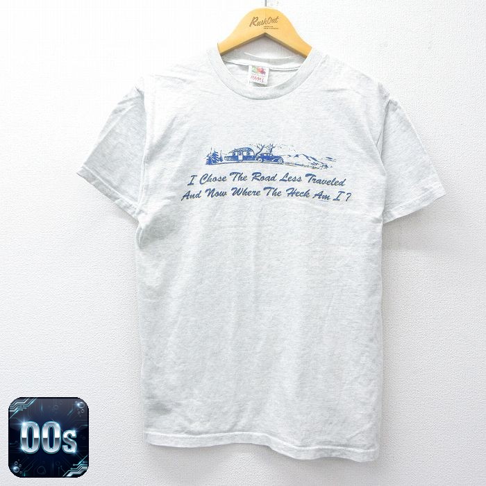 フルーツオブザルーム 00s 半袖Tシャツ 車 グレー M | 古着