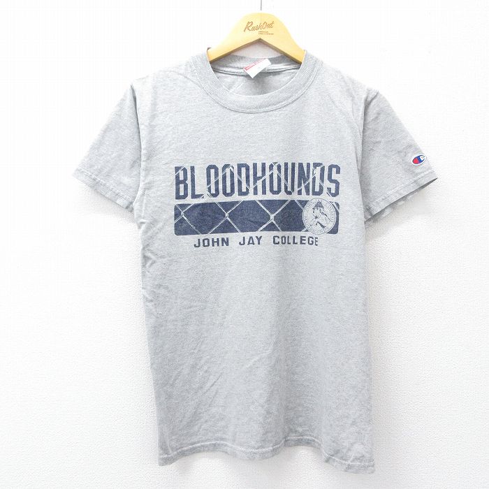 Champion 00s 半袖Tシャツ BLOODHOUNDS グレー S | 古着