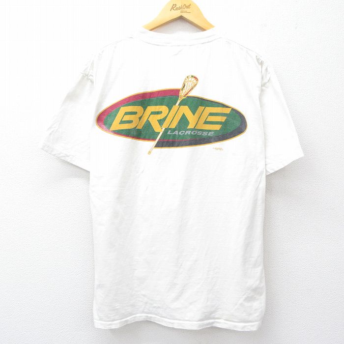 90s 半袖Tシャツ BRINE ホワイト XL | 古着