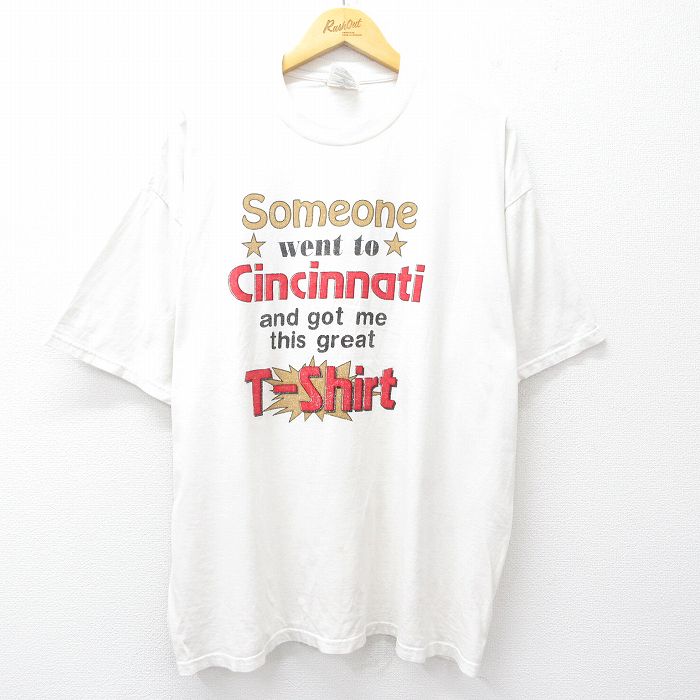 ジャージーズ 00s 半袖Tシャツ シンシナティ ホワイト XL | 古着
