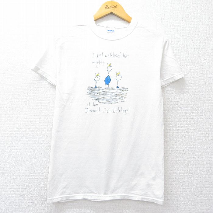 00s 半袖Tシャツ 鳥 ホワイト M | 古着